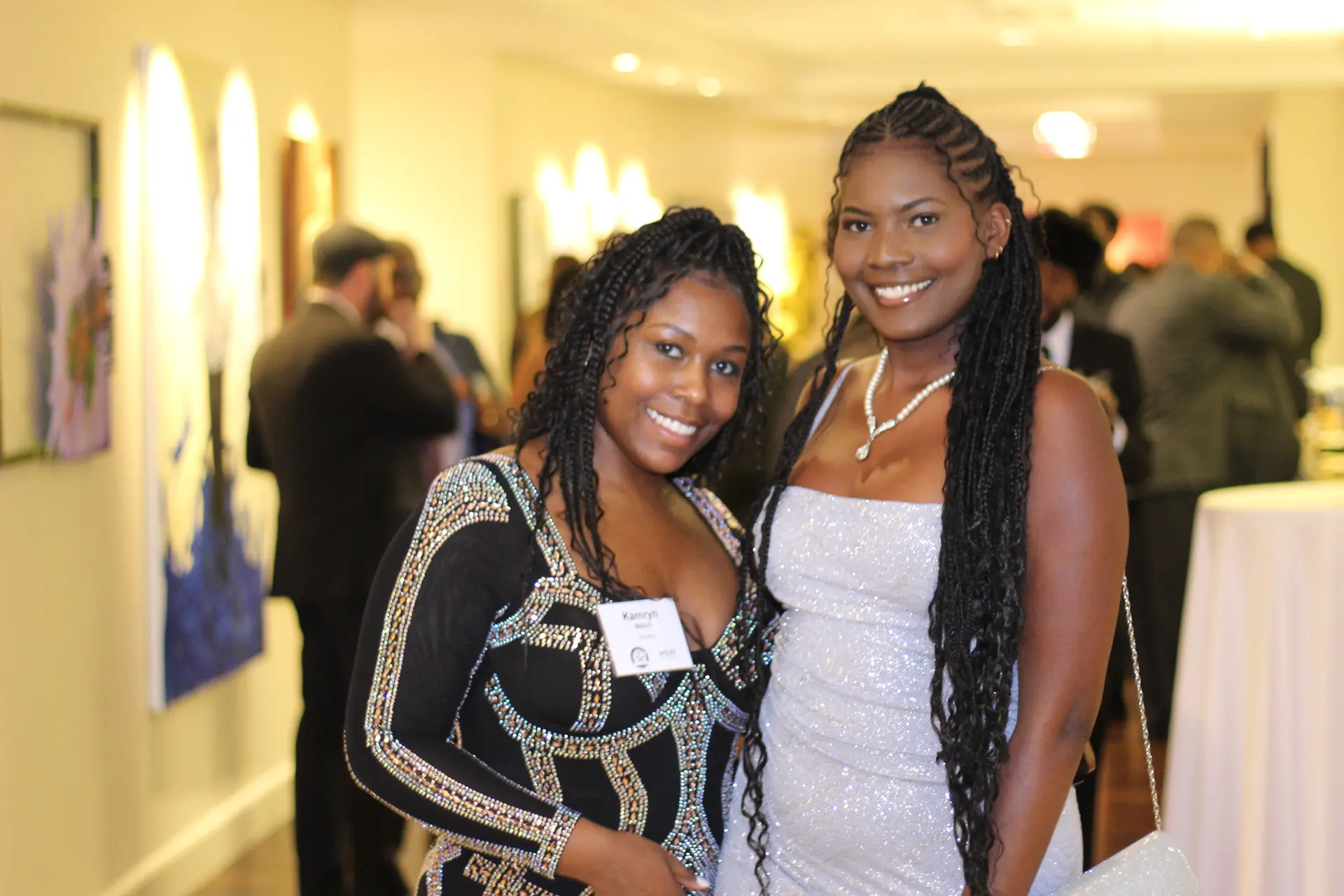 Wide shot of presentation stage during BLSA gala